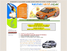 Tablet Screenshot of kemerrentacar.com